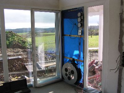 Blower-Door-Test mit Überdruck