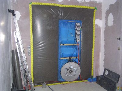 Blower-Door-Test mit Unterdruck